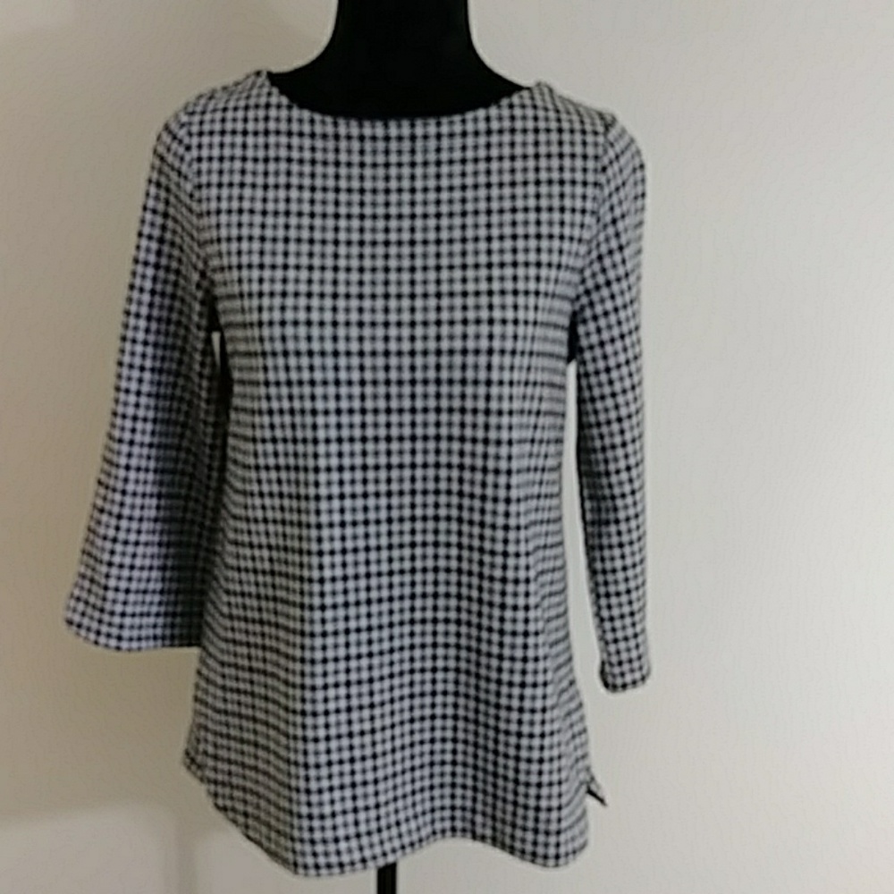 J Jill Ponte Knit Top Size Small Petite
